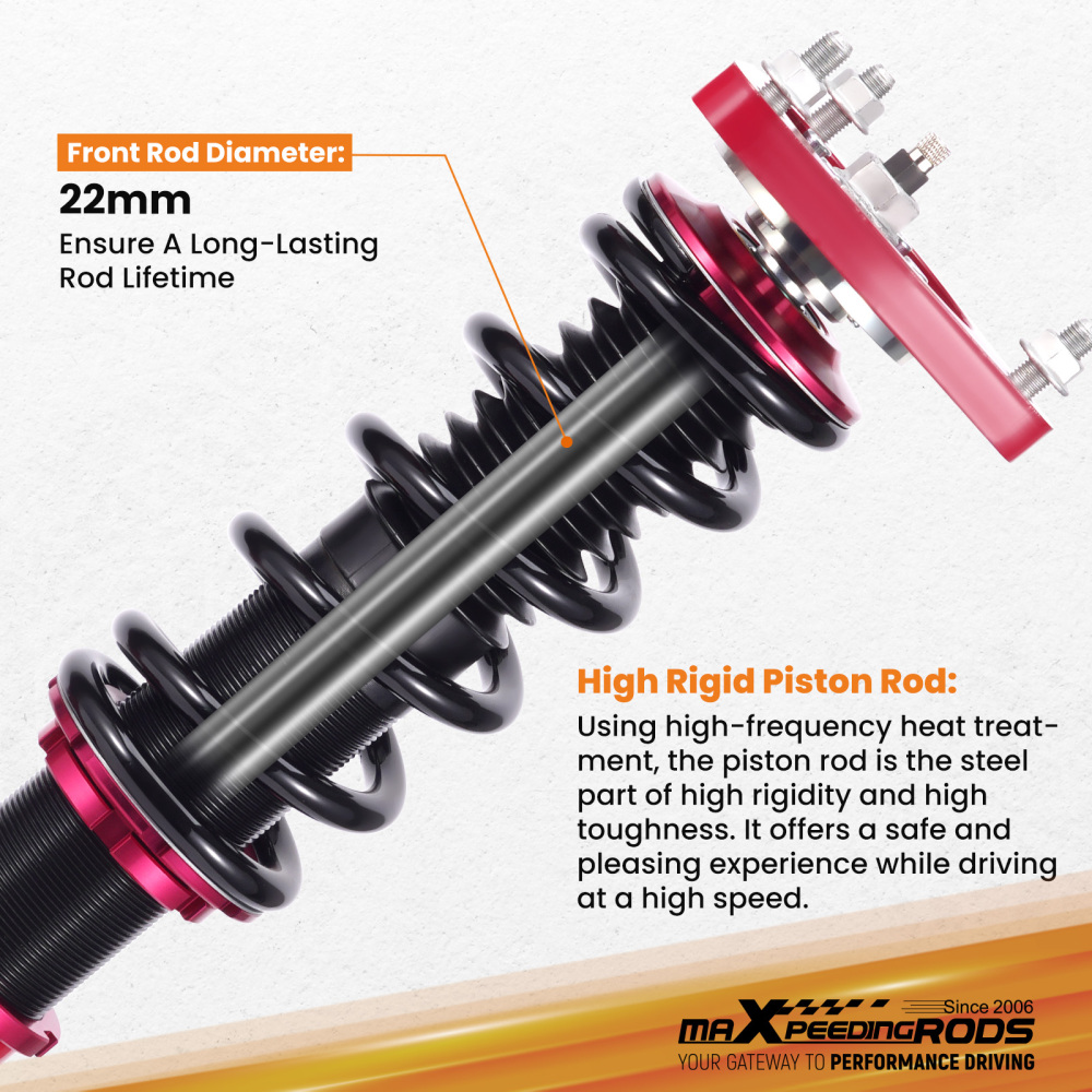 MaXpeedingrods Coilovers Adjustable Lowering Kit compatible for Ford Mustang 2015-2023