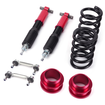 24 Step Damper Adjustable Coilovers Suspension Kit compatible for Ford Mustang 15-21