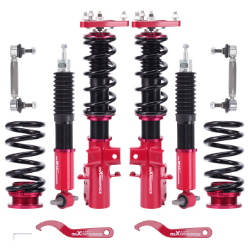 24 Step Damper Adjustable Coilovers Suspension Kit compatible for Ford Mustang 15-21