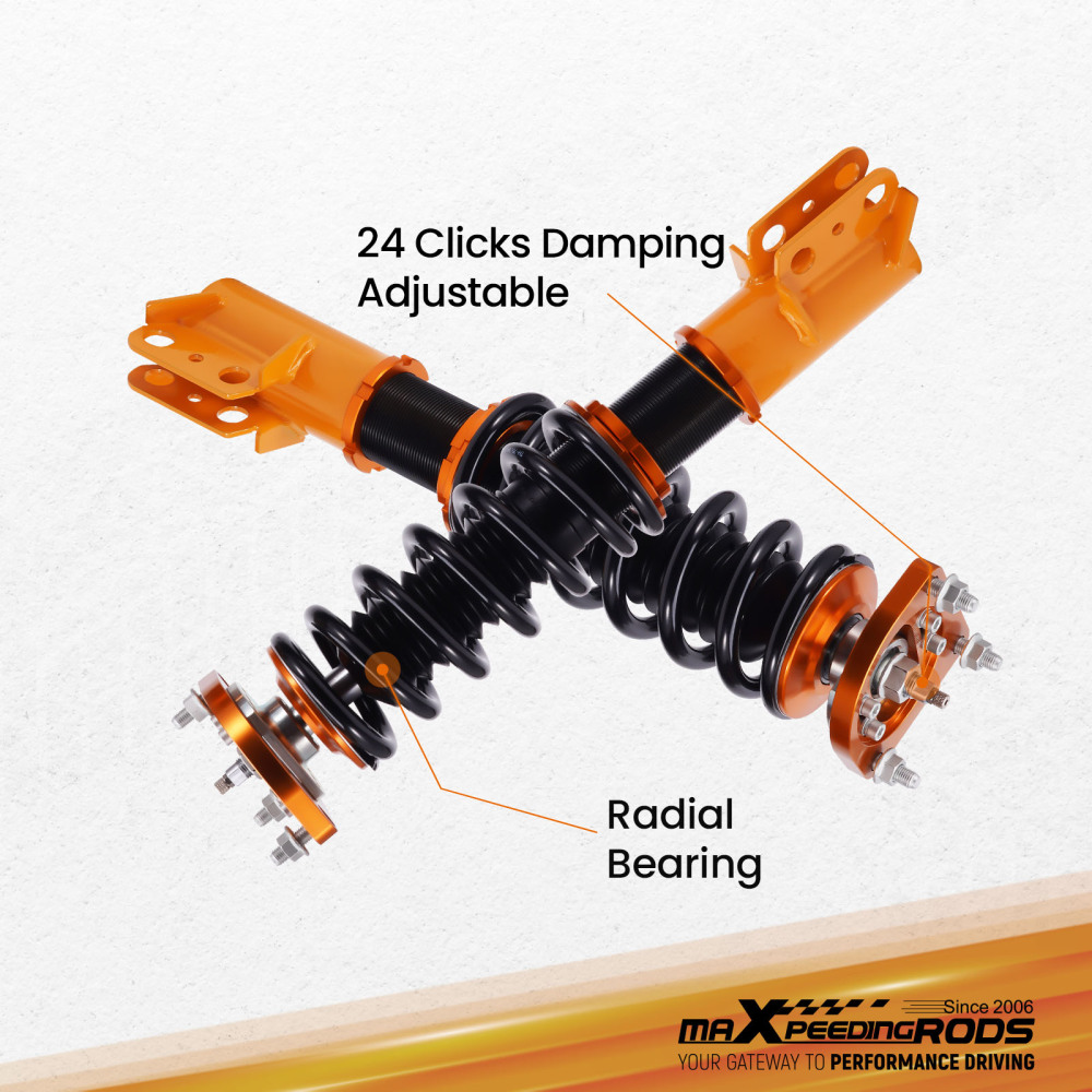 Bobine regolabili in altezza compatibile per Ford Mustang 94-04 Sospensioni con ammortizzatori Lowering Kit