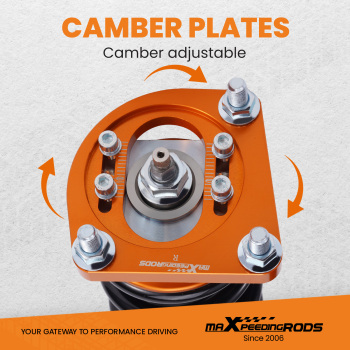 Compatible for Ford Mustang 4th 1994-04 Coilovers Suspension Shock Kits compatible 24 Ways Adj. Damper lowering kit