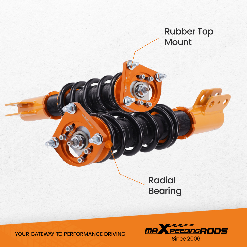 Compatible for Ford Mustang 4th 1994-04 Coilovers Suspension Shock Kits compatible 24 Ways Adj. Damper lowering kit