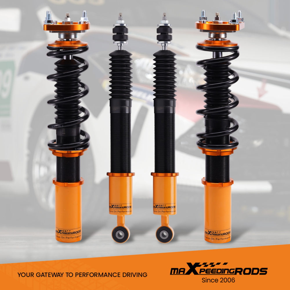 Compatible for Ford Mustang 4th 1994-04 Coilovers Suspension Shock Kits compatible 24 Ways Adj. Damper lowering kit