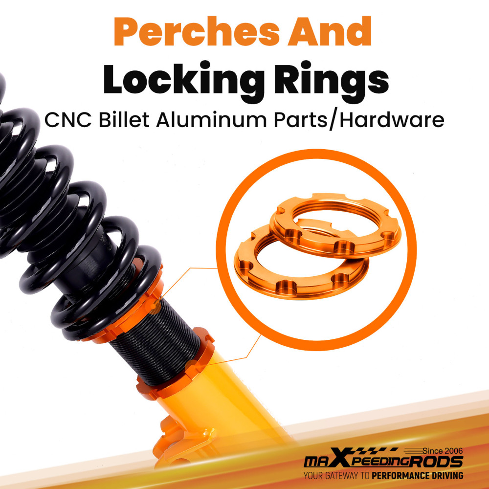 Amortiguadores Coilover Suspensión Muelle compatible para Ford Mustang 4th 94-04 Adj Heigh