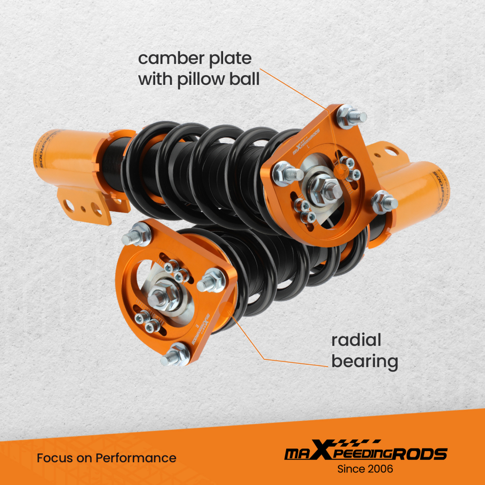 Compatible for FORD Mustang GT SN95 Convertible/Coupe 1994-2004 Coilovers Kits 4 Adjustable Height Mounts Racing lowering kit