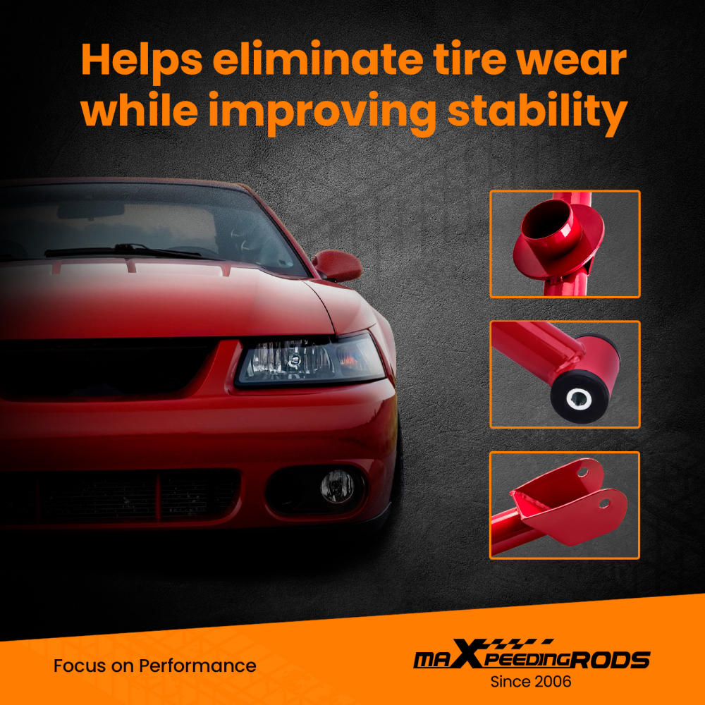 Compatible for FORD Mustang Base SN95 1994-2004 Adj. Height and Mounts / Rear Control Arm Coilover Kits  lowering kit