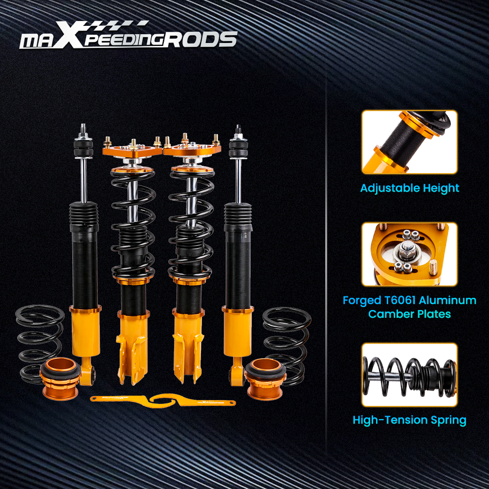 Compatible for FORD Mustang Base SN95 1994-2004 Adj. Height and Mounts / Rear Control Arm Coilover Kits  lowering kit