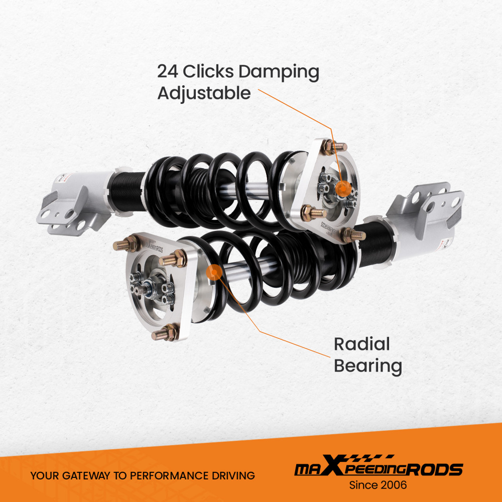 Coilovers Suspension Kit compatible for Ford Mustang 94-04 4th 24 Ways Adj. Damper Shock lowering kit
