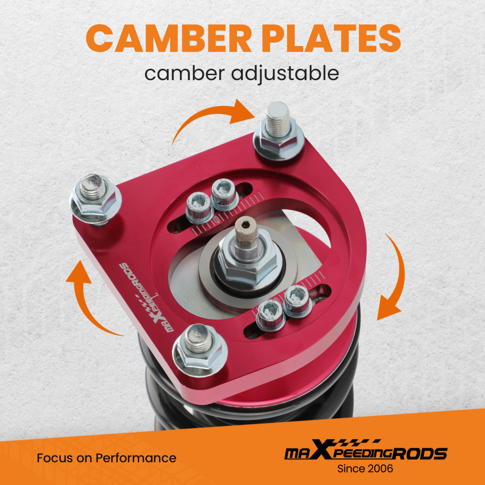 Amortisseurs Combinés Filetés+ Kit de bras de contrôle arrière compatible pour FORD Mus