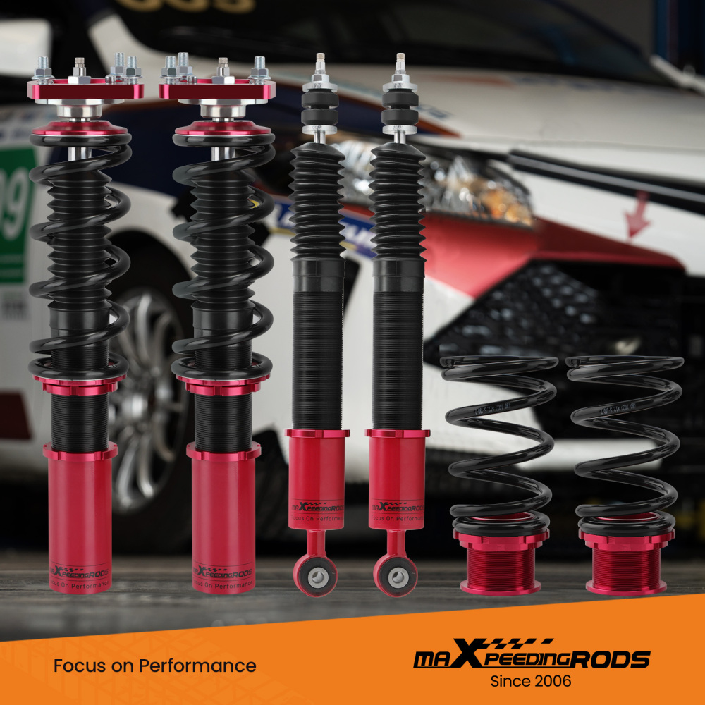 Amortisseurs Combinés Filetés+ Kit de bras de contrôle arrière compatible pour FORD Mus