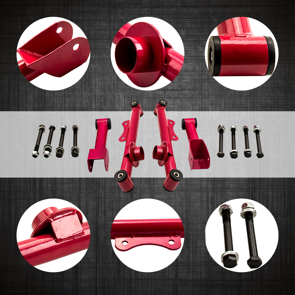 Amortisseurs Combinés Filetés+ Kit de bras de contrôle arrière compatible pour FORD Mus