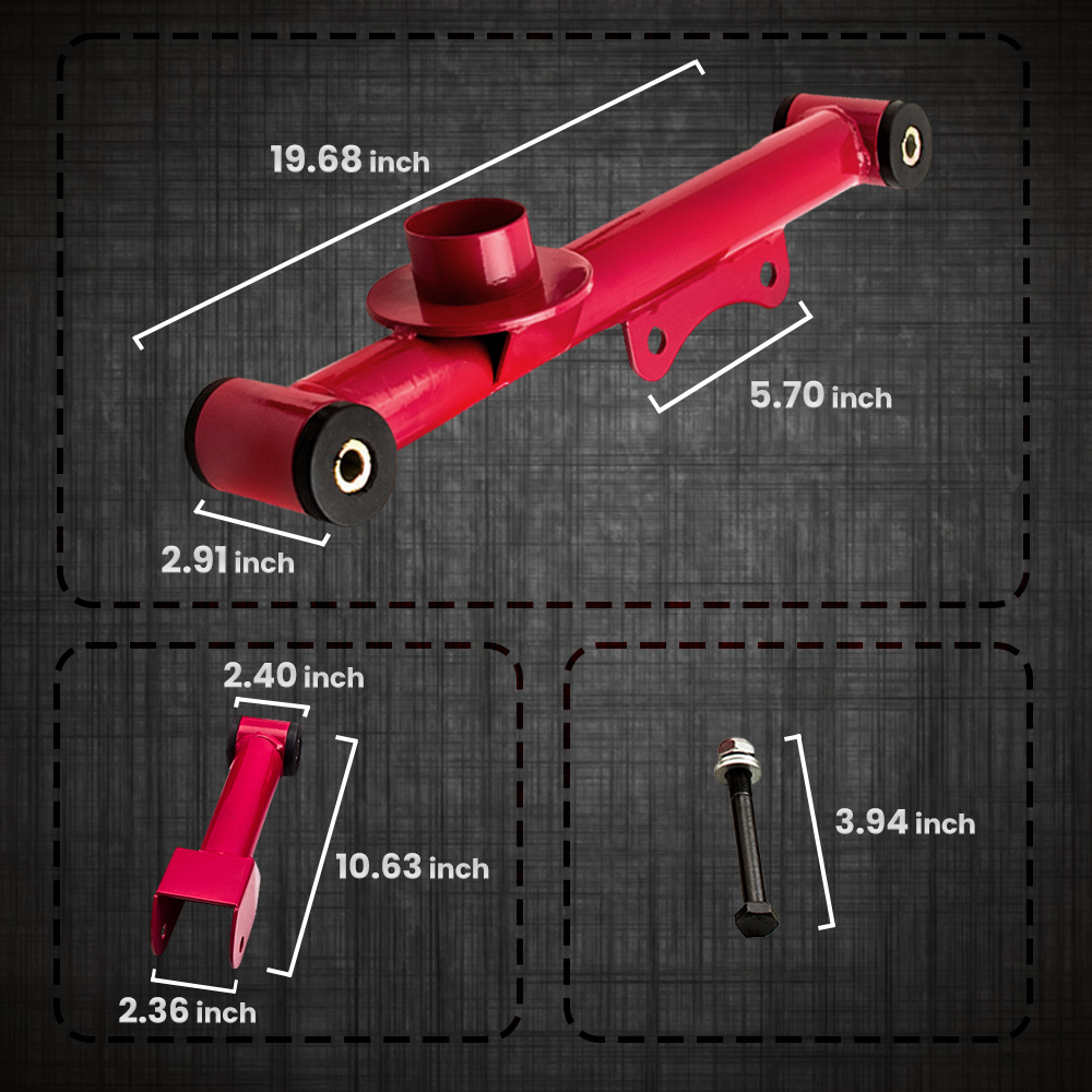 Amortisseurs Combinés Filetés+ Kit de bras de contrôle arrière compatible pour FORD Mus