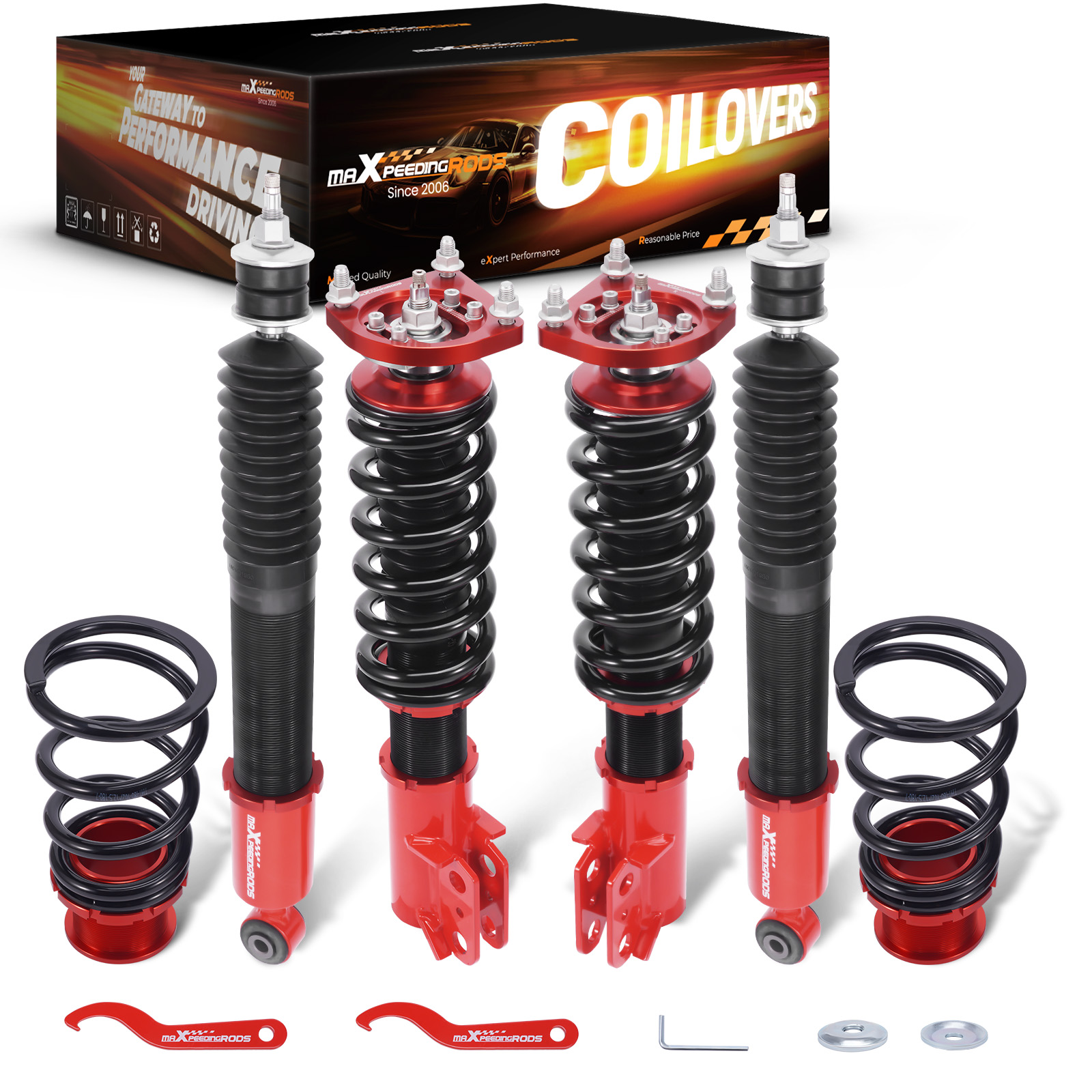 Coilovers Kits compatible for Ford Mustang GT Convertible 4th 24