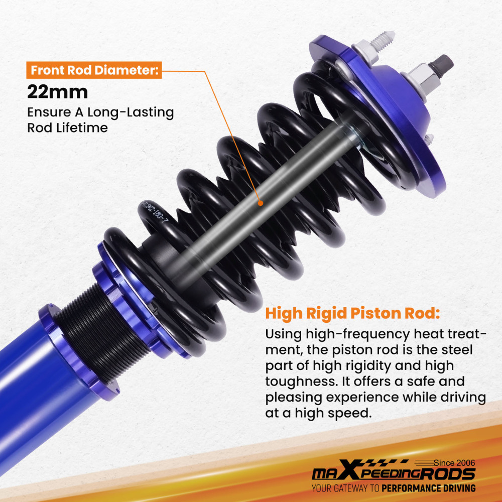 Compatible for Mazda Miata MX5 1989 - 2005 NA Shock Absorber Coil Spring Strut Coilovers Lowering Kit