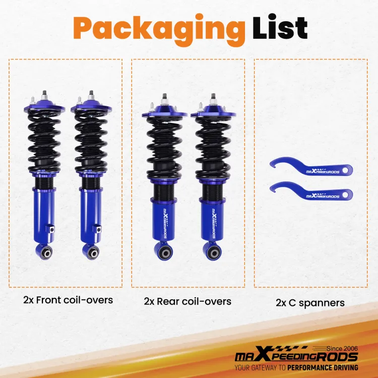 Kit Sospensioni Coilover MaXpeedingrods Per Mazda Miata MX5 NA 90-98 - Ammortizzatori Regolabili 24 Livelli - Foto 2