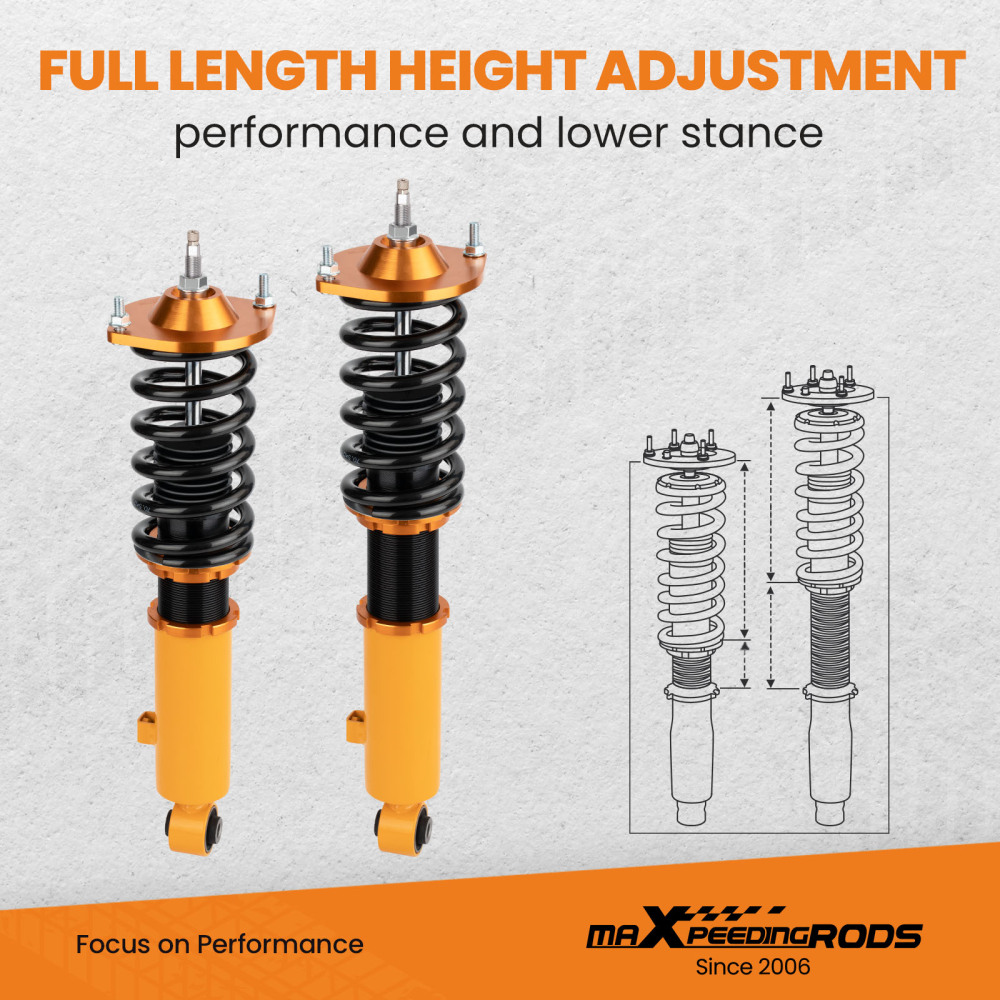 Compatible for Mazda Miata Roadster MX-5 MX5 NA MK1 1989-2005 Suspension Coilover Kit Lowering Kit