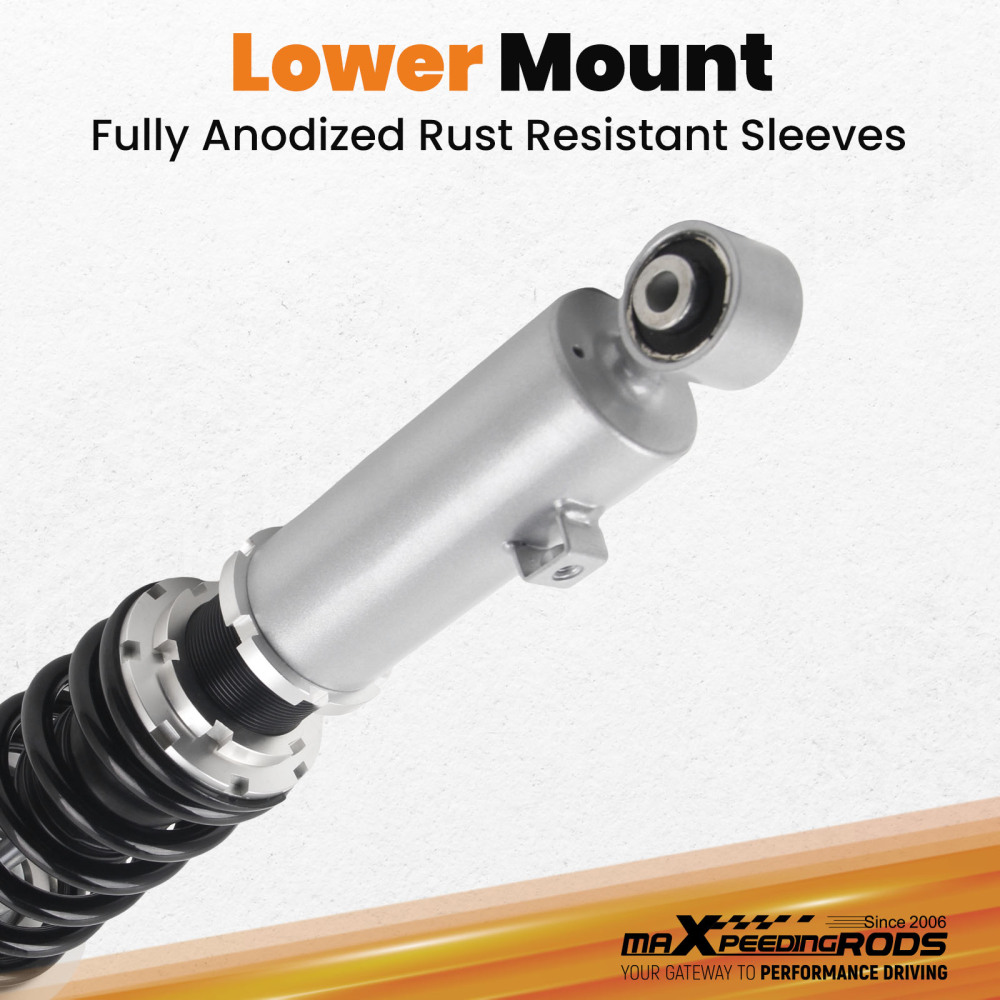 1990 - 2005 compatible for Mazda Miata Adjustable Coilovers Suspension Grey