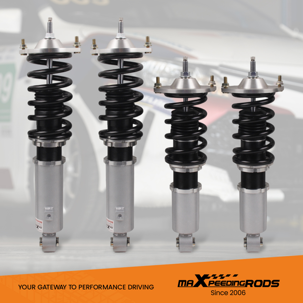 1990 - 2005 compatible for Mazda Miata Adjustable Coilovers Suspension Grey