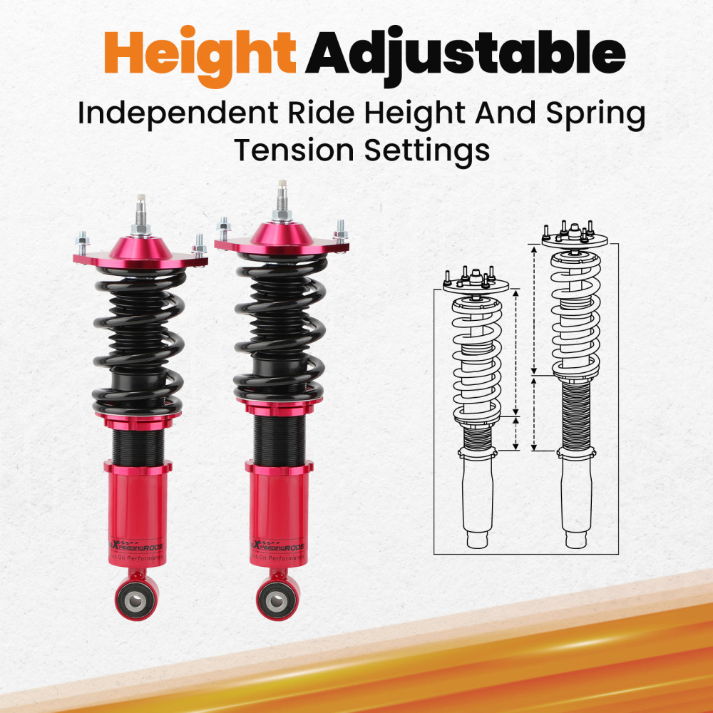 Compatible for Mazda MX5 MK1 NA Miata Suspension 1989-2005 24 Damper Adjustable Coilovers Lowering Kit