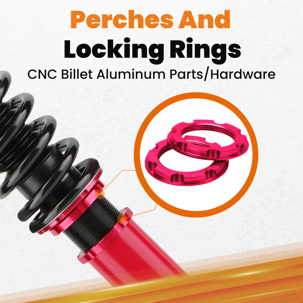 Compatible for Mazda MX5 MK1 NA Miata Suspension 1989-2005 24 Damper Adjustable Coilovers Lowering Kit