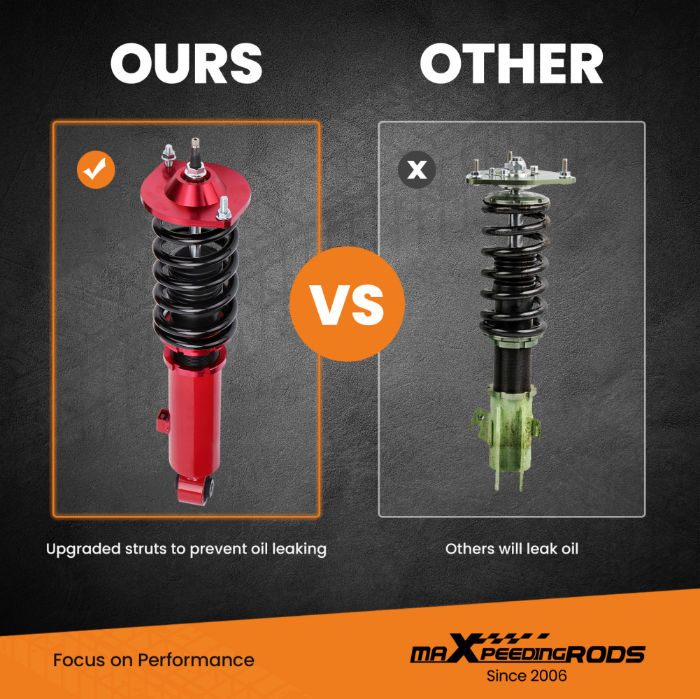 Compatible for Mazda MX5 MK1 NA Miata Suspension 1989-2005 24 Damper Adjustable Coilovers Lowering Kit