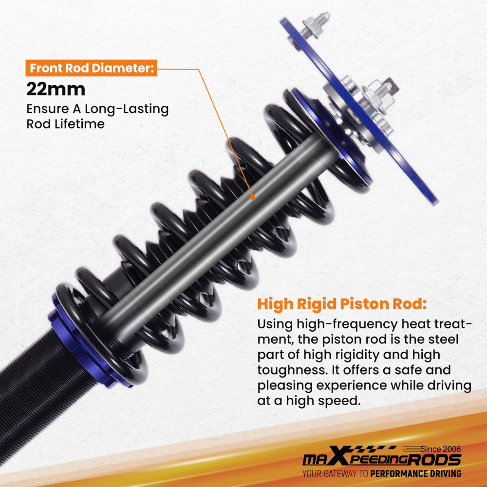 Absorber Coilover Struts Shock Suspension for 2003-2005 compatible for Dodge Neon compatible for SRT-4 2.4L lowering kit