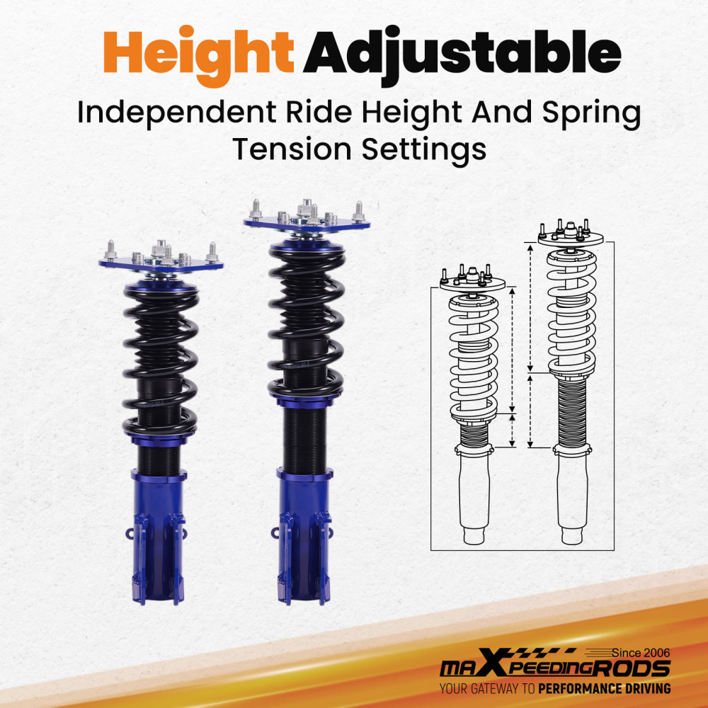 Absorber Coilover Struts Shock Suspension for 2003-2005 compatible for Dodge Neon compatible for SRT-4 2.4L lowering kit