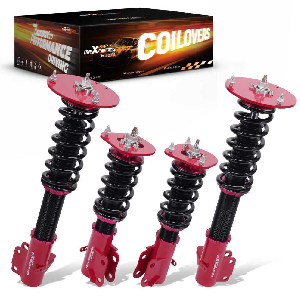Compatible for Chrysler Neon 02-05 and compatible for SRT-4 03-05 Complete Coilovers Kits Adj. Damper Struts Lowering Kit