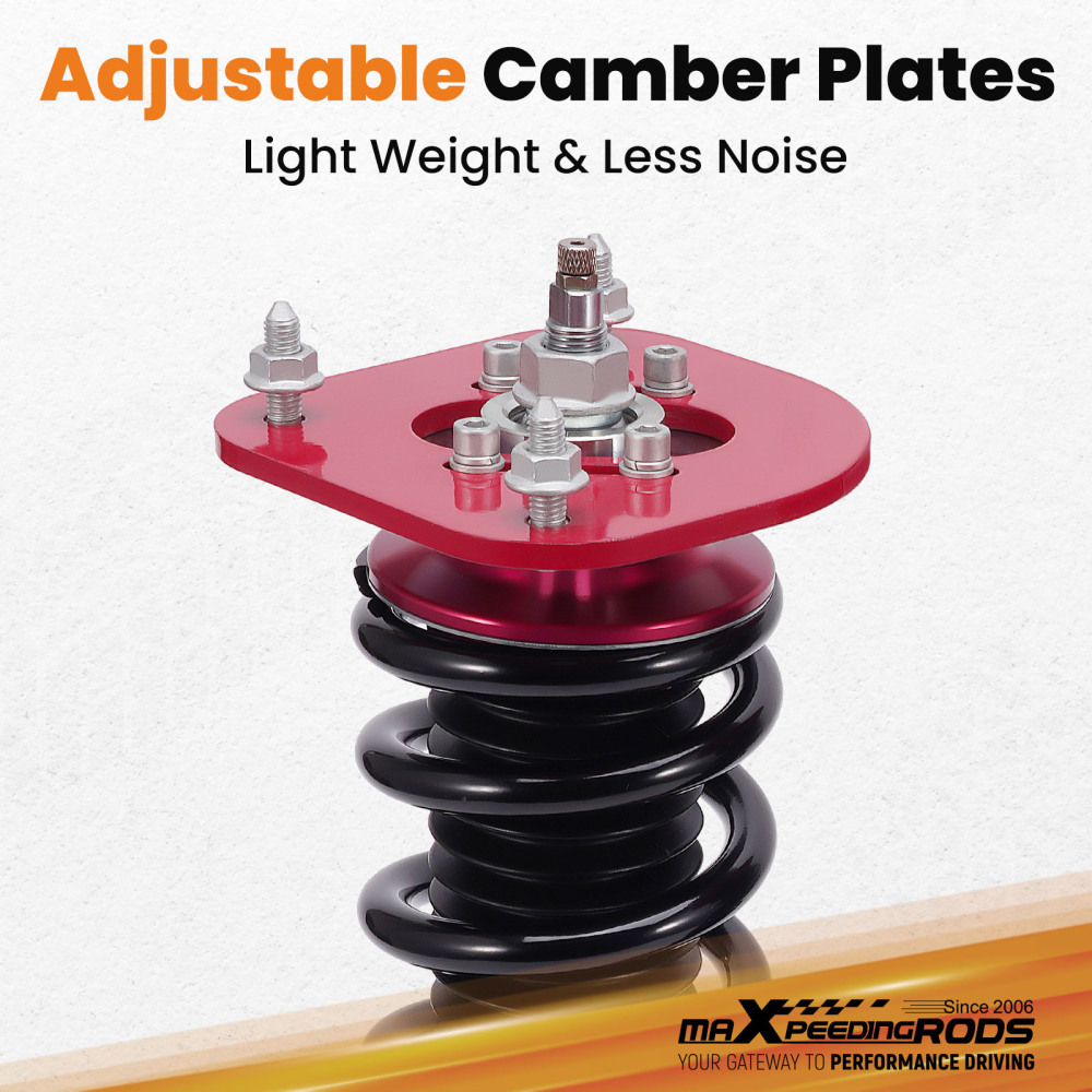 Compatible for Chrysler Neon 02-05 and compatible for SRT-4 03-05 Complete Coilovers Kits Adj. Damper Struts Lowering Kit