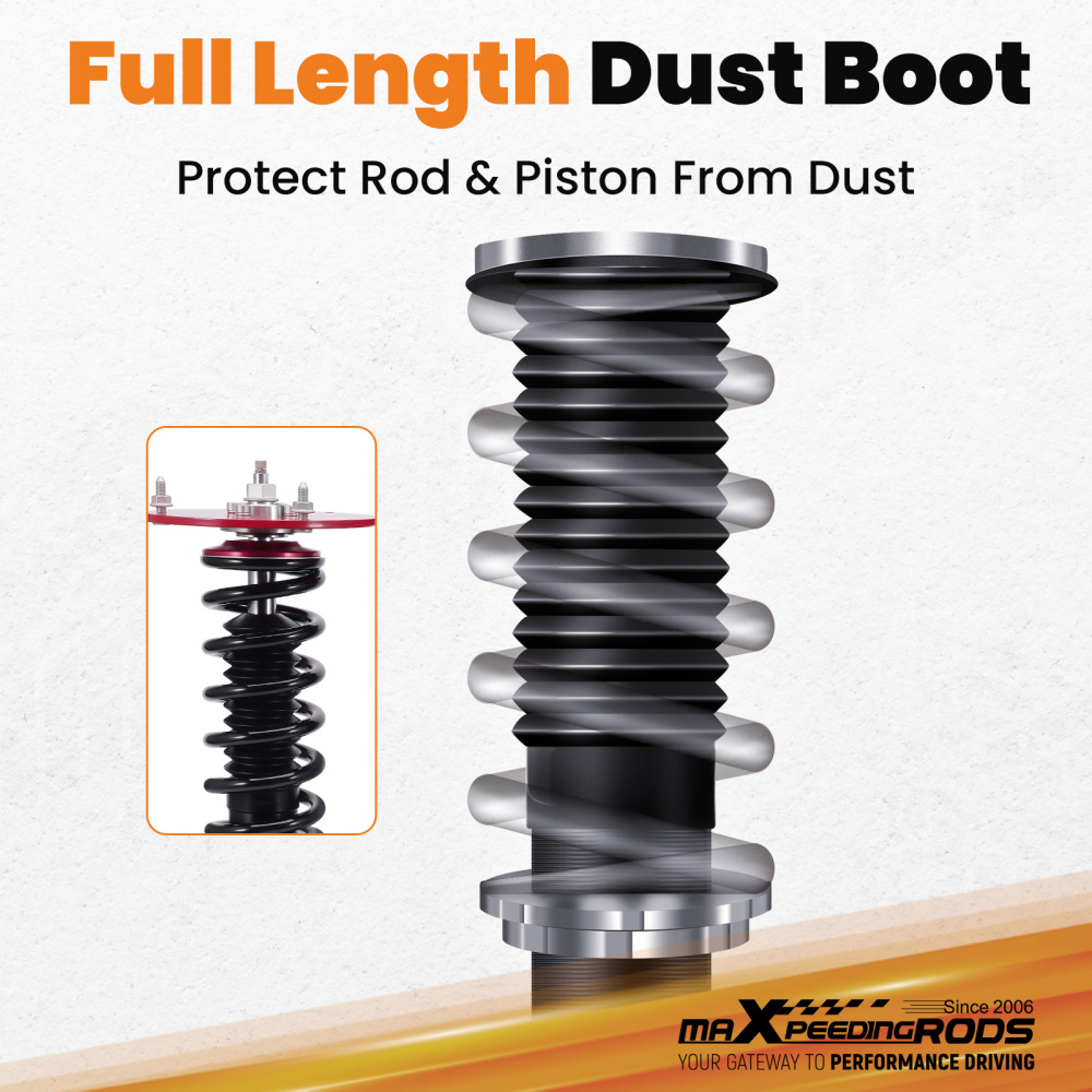 Compatible for Chrysler Neon 02-05 and compatible for SRT-4 03-05 Complete Coilovers Kits Adj. Damper Struts Lowering Kit