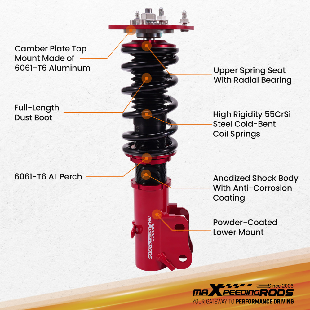 Coilover compatible for Chrysler Neon 2000-2002 compatible for Dodge Neon 2000-2005 compatible for Plymouth Neon 00-01