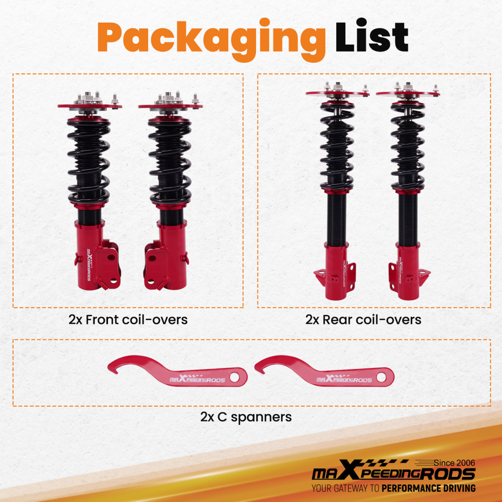 Coilover compatible for Chrysler Neon 2000-2002 compatible for Dodge Neon 2000-2005 compatible for Plymouth Neon 00-01