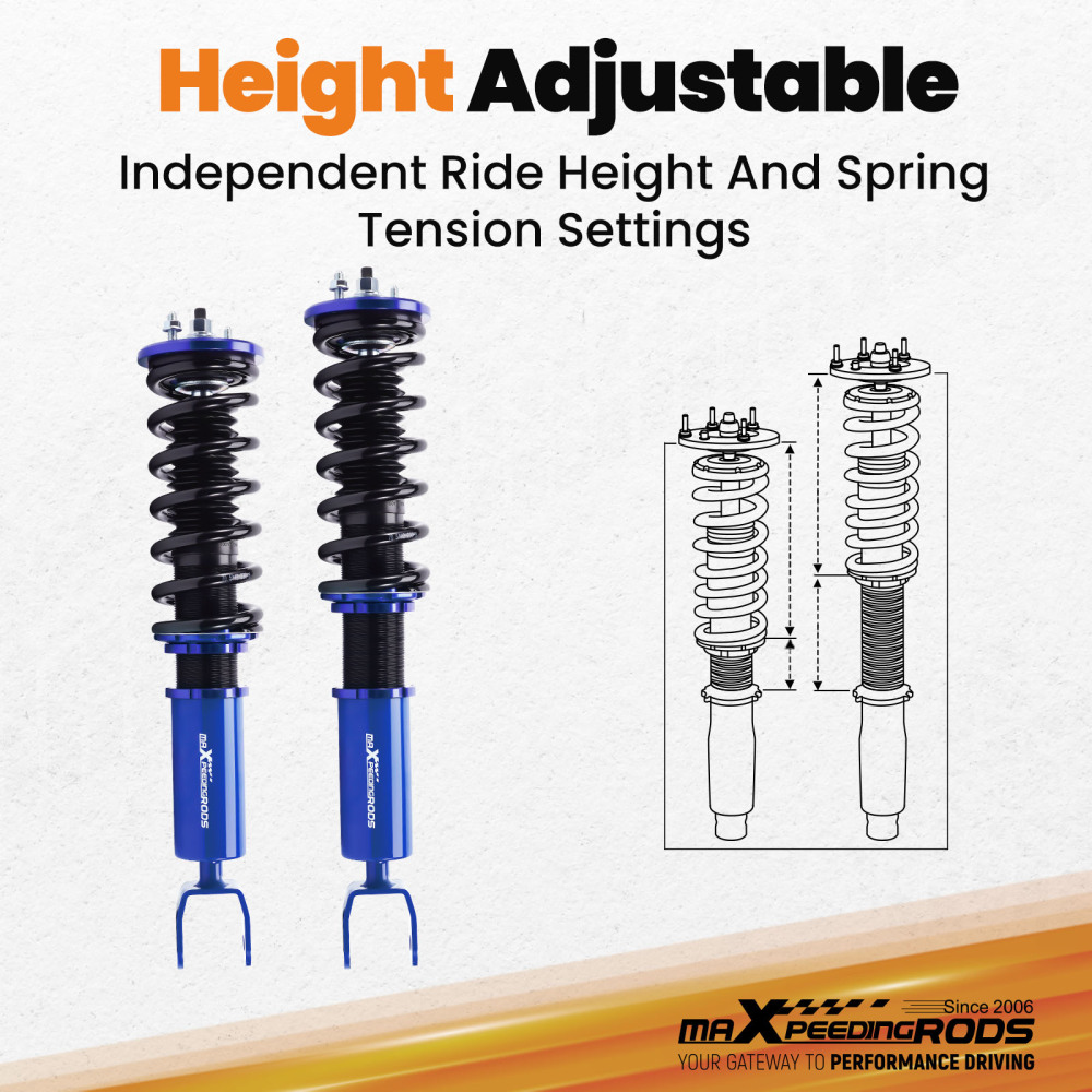 Sospensione Coilover compatibile per Nissan Fairldy Z 300ZX Z32 1990-1996 Absorber Struts Lowering Kit