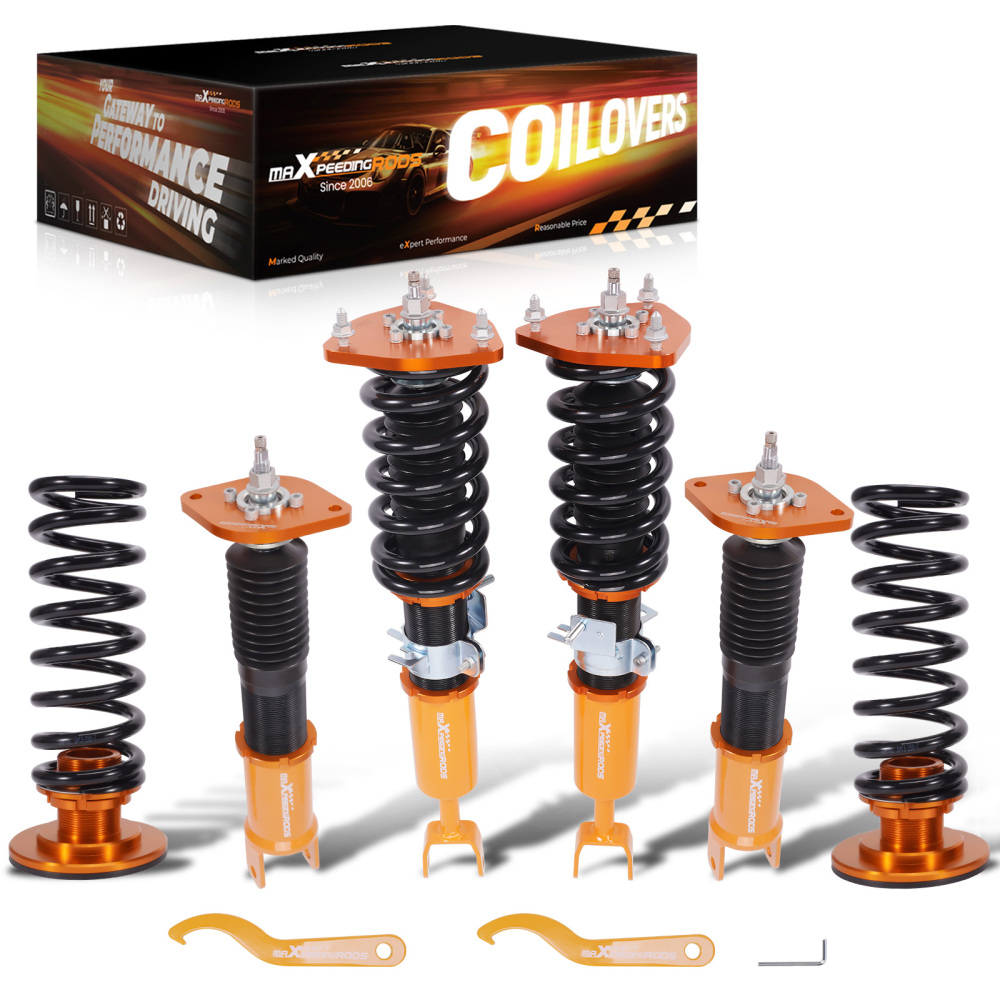 Twin Tube Coilovers compatible for Nissan 350Z Z33 compatible for Infiniti G35 V35 03-08 Height Adjustable