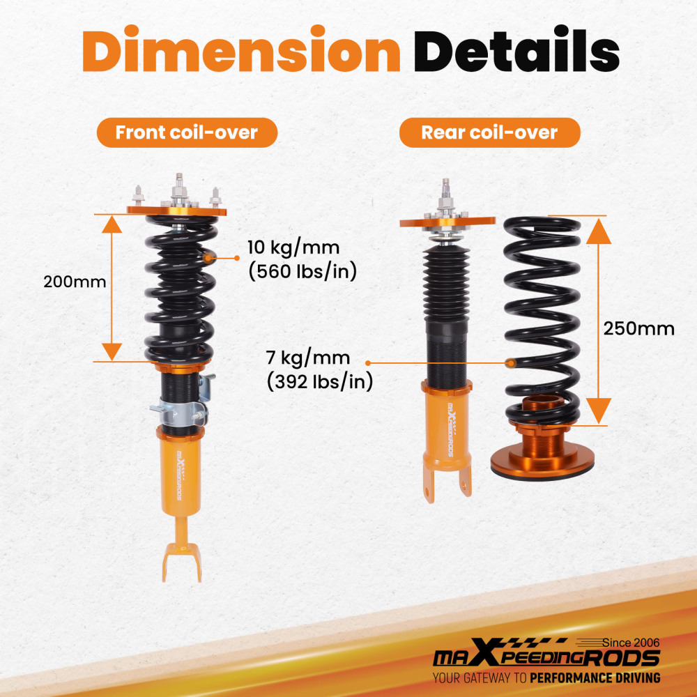 Coilover compatibile per Nissan Fairlady 350Z Z33 Suspension Kit di abbassamento Lowering Kit