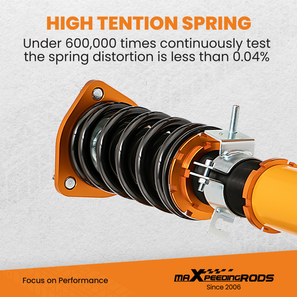 Compatible for Nissan 350z coilovers Z33 03-08 Adj. Damper Coilovers Shock Absorber Kits lowering kit