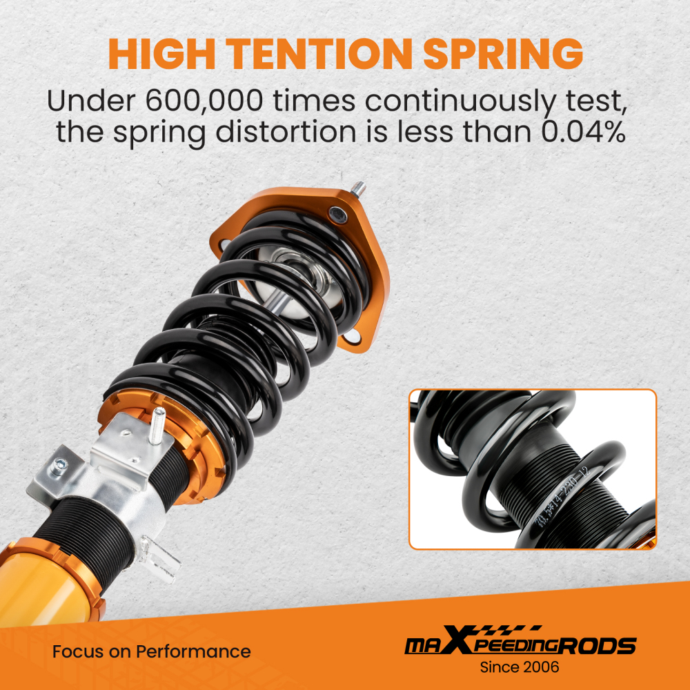 Compatible for INFINITI G35 SEDAN 2003-2006 Shock Absorber Adj. Height Coilovers Struts Lowering Kit