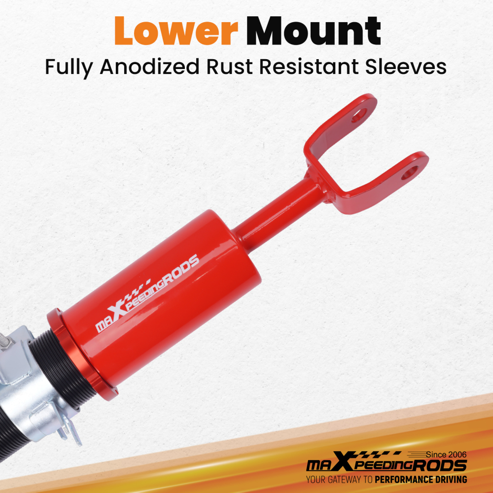 Kit di abbassamento delle sospensioni compatibile per Nissan Fairlady 350Z Z33 03-08 Adj. Ammortizzatore (Set di 4) Lowering Kit