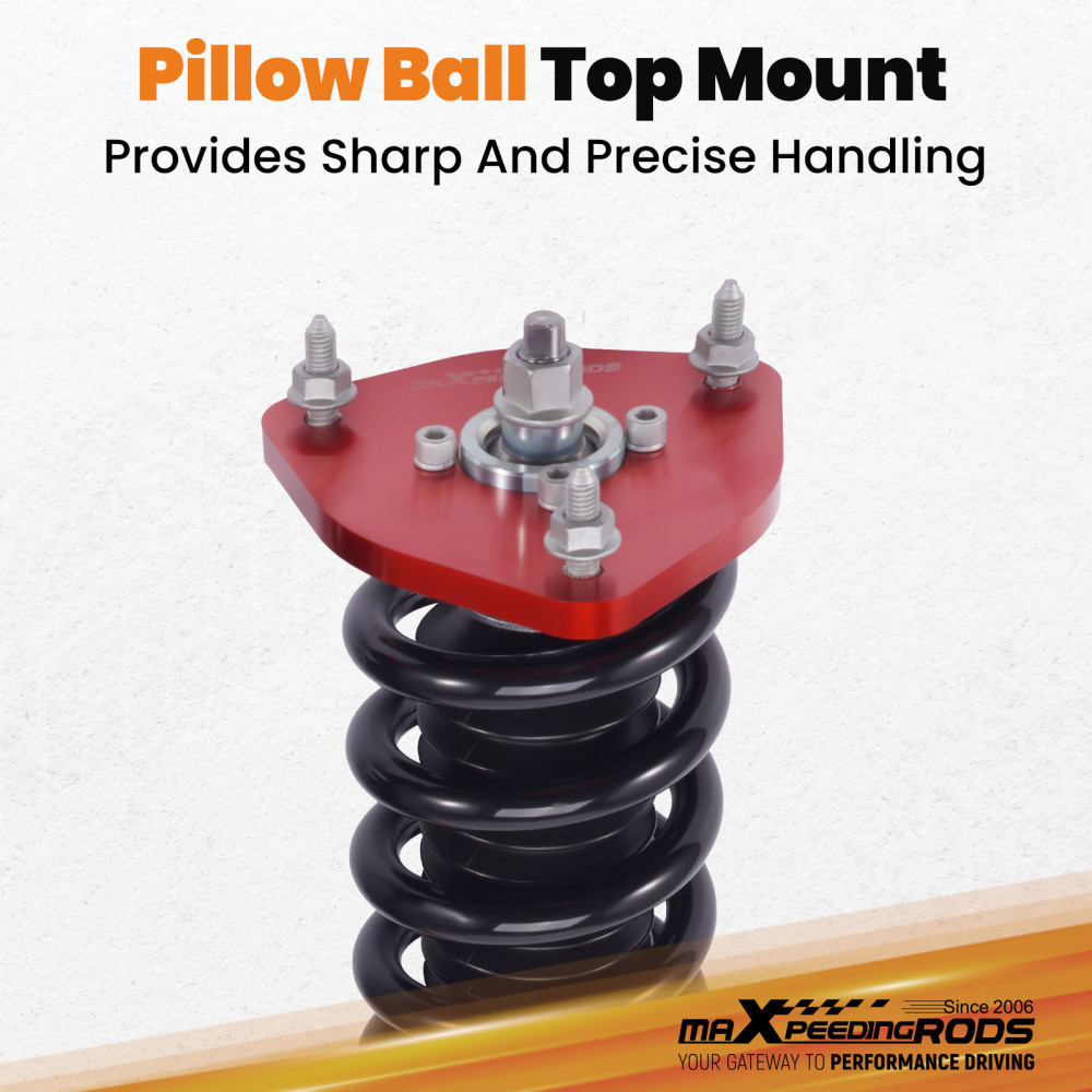 Kit di abbassamento delle sospensioni compatibile per Nissan Fairlady 350Z Z33 03-08 Adj. Ammortizzatore (Set di 4) Lowering Kit