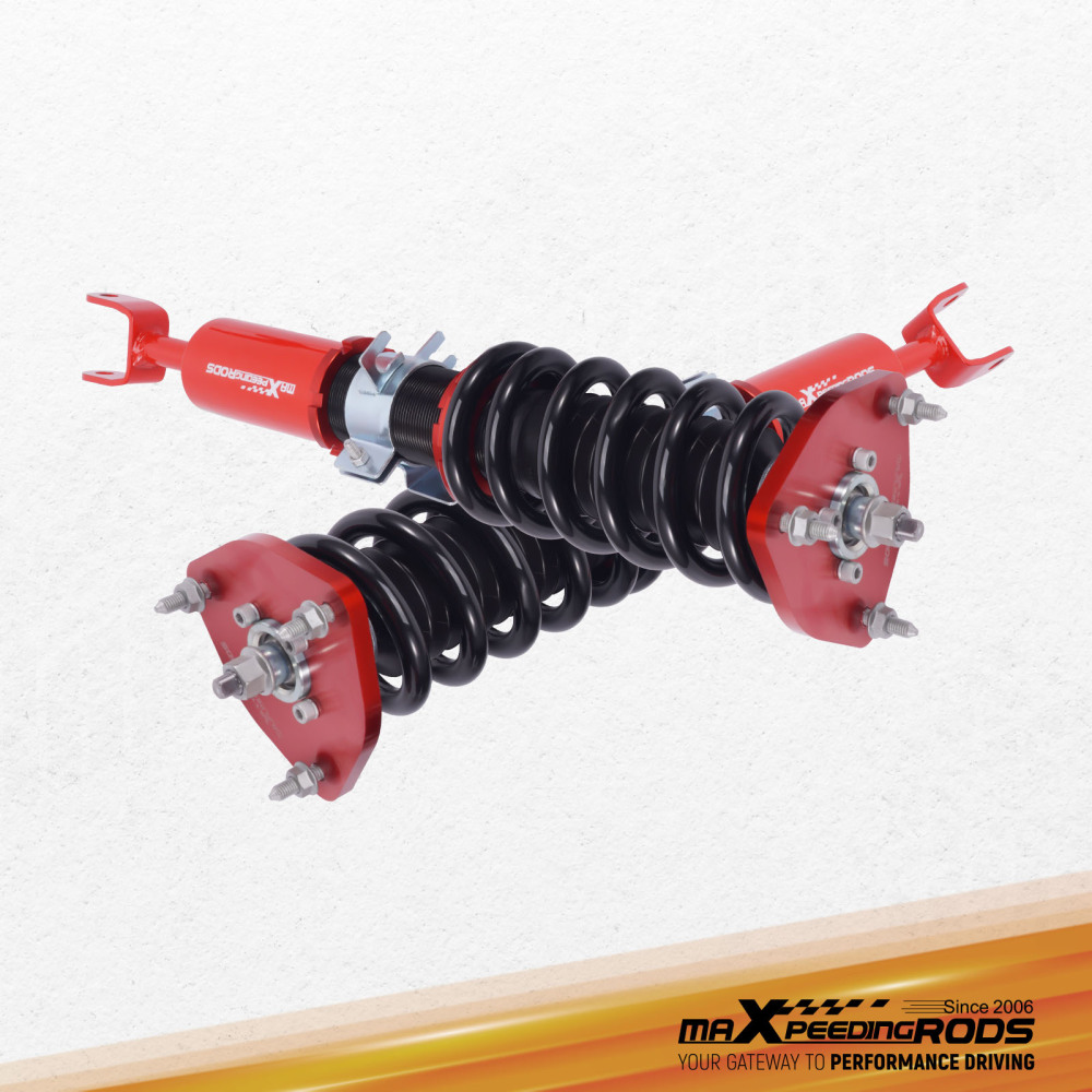Kit di abbassamento delle sospensioni compatibile per Nissan Fairlady 350Z Z33 03-08 Adj. Ammortizzatore (Set di 4) Lowering Kit