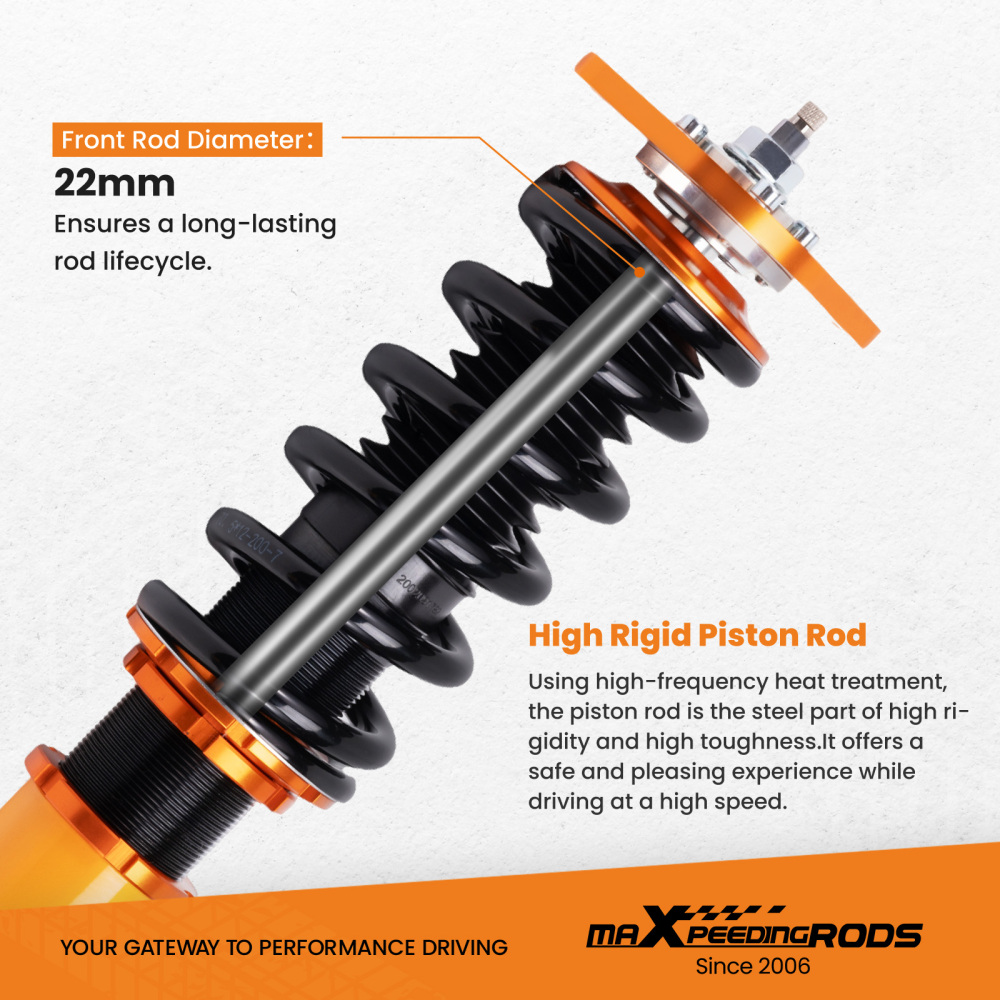 Compatible for Nissan 370z coilovers 2008- Damper Adjustable Coilovers Struts 370z lowering springs suspension kits