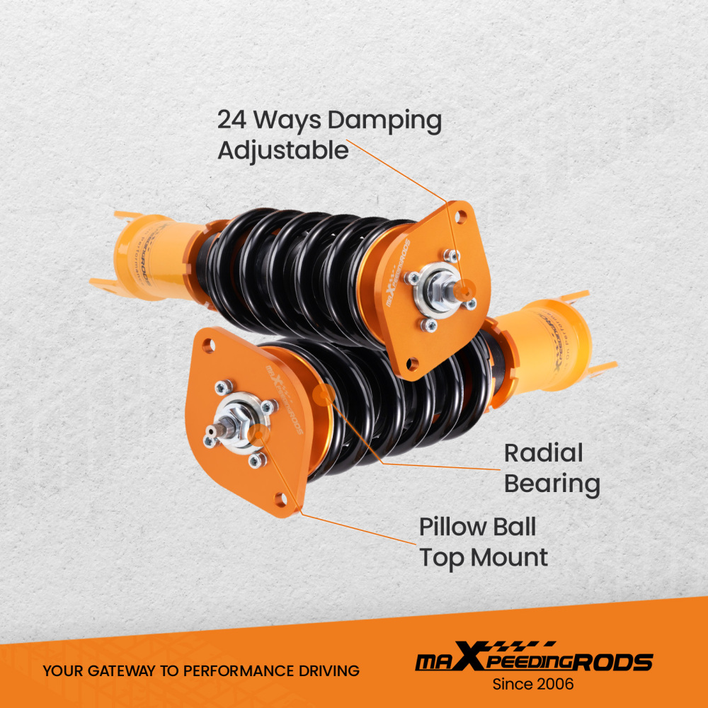 Compatible for Nissan 370z coilovers 2008- Damper Adjustable Coilovers Struts 370z lowering springs suspension kits