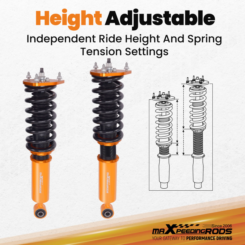 Coilover For Nissan370Z/ Z34 08+ Absorber Struts Suspension Coil Spring Kit