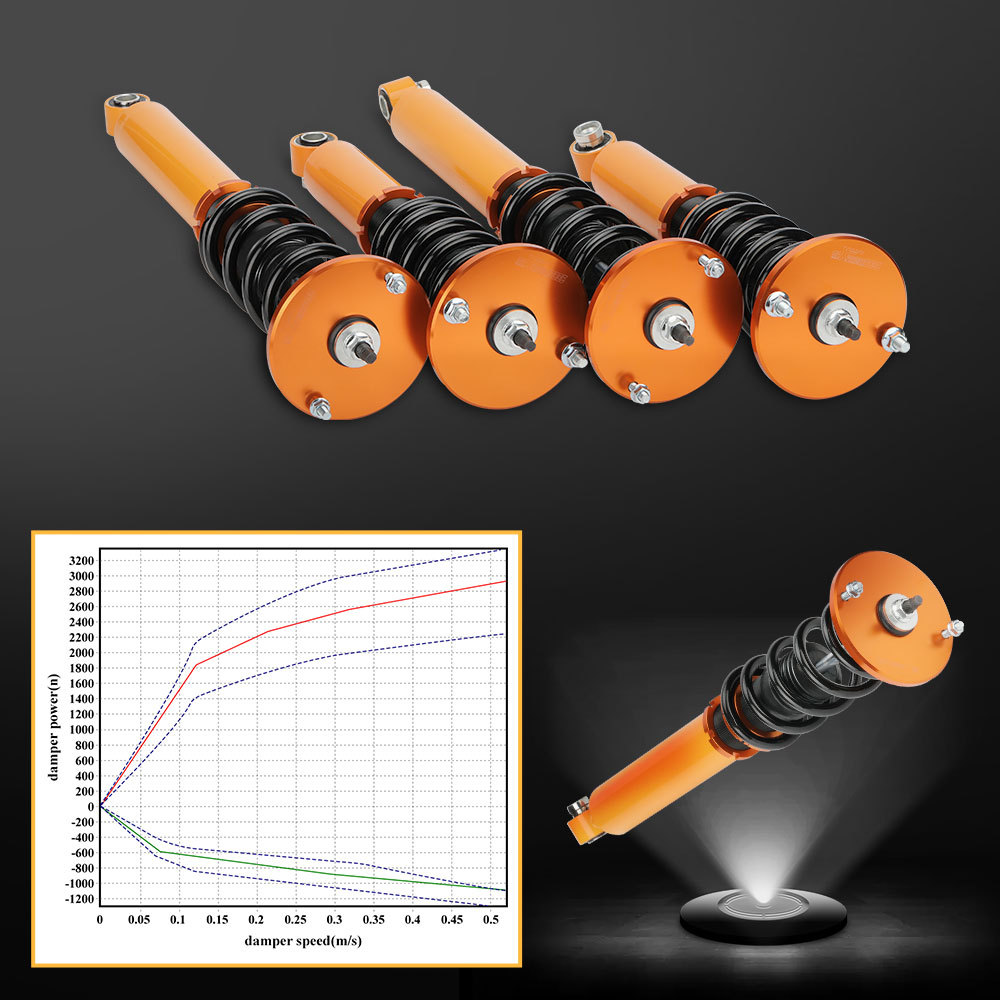 Compatible for Nissan Skyline GTST R33 Adjustable Height Coil Strut Coilover Spring Strutlowering kit