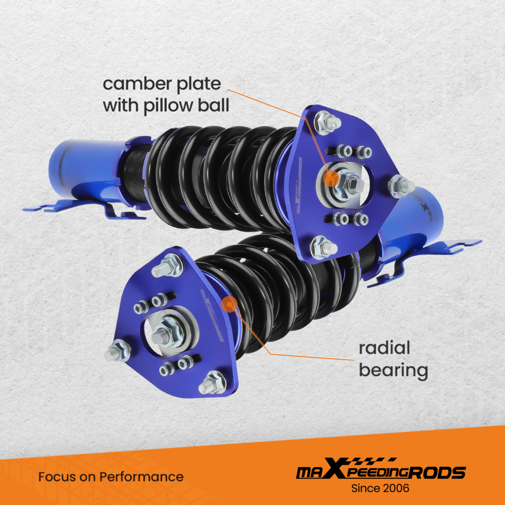 4Pcs Regolabile AmmortizzatoreGewindefahrwerk compatibile per Nissan S13 240Sx 200Sx Lowering Kit