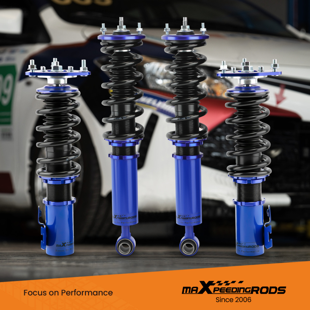 4Pcs Regolabile AmmortizzatoreGewindefahrwerk compatibile per Nissan S13 240Sx 200Sx Lowering Kit