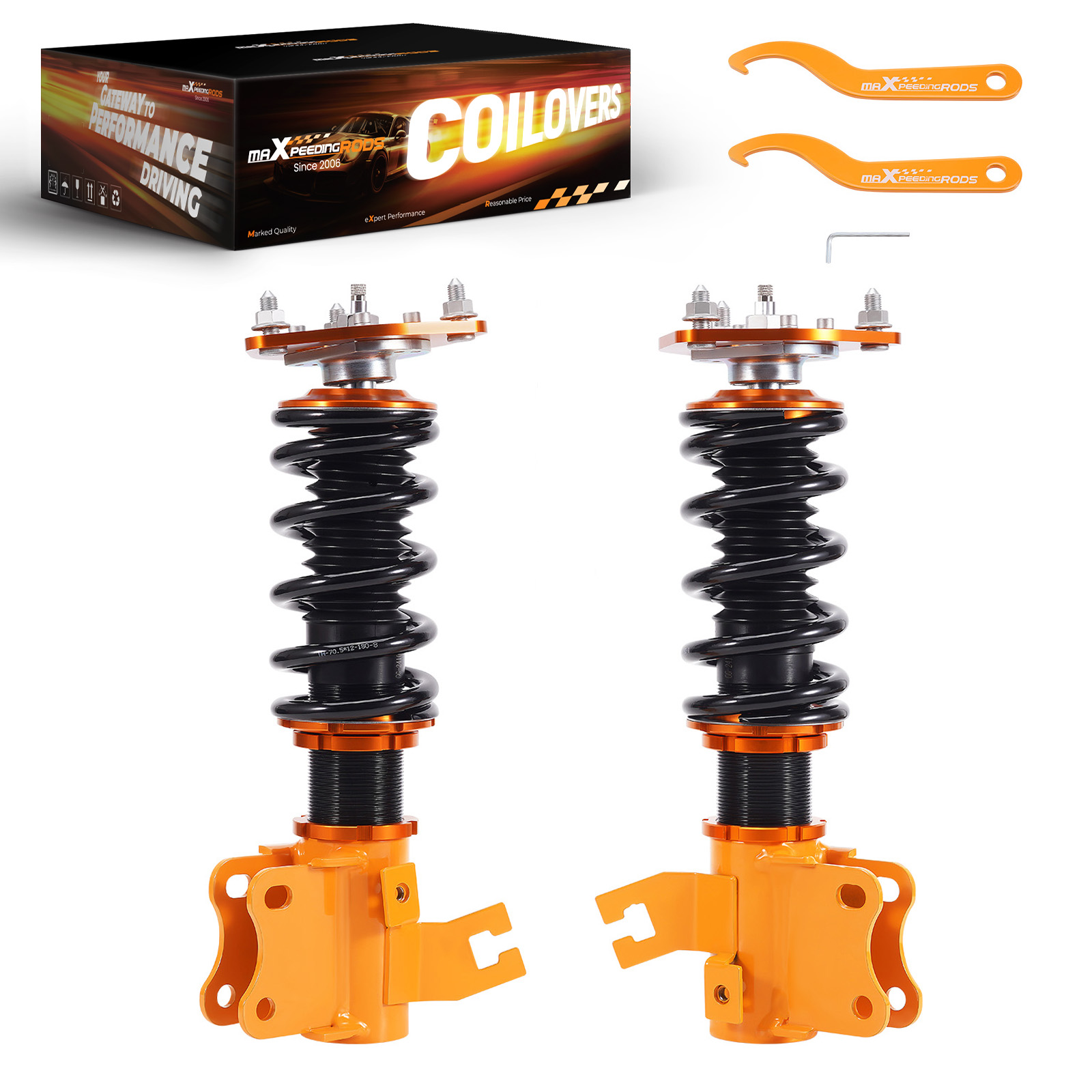 2x Front Coilovers Kits compatible for Nissan S13 240SX 89-93