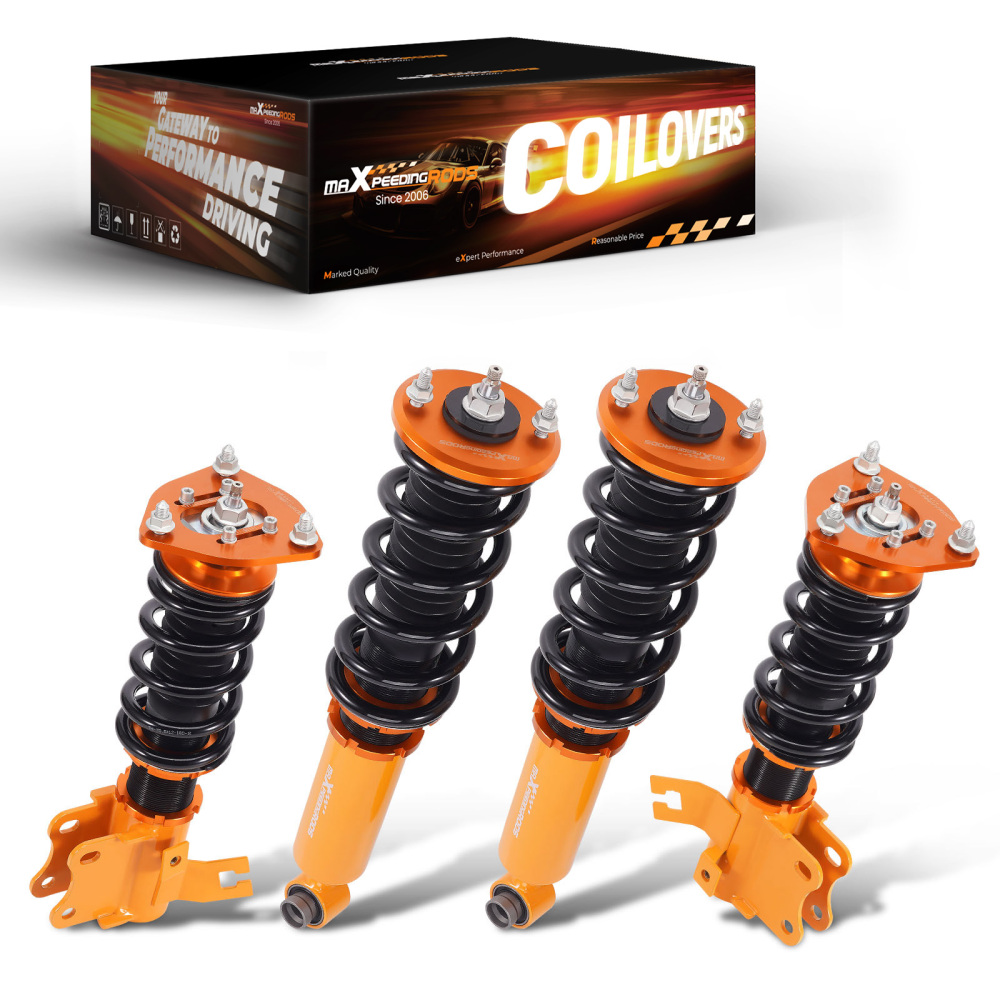 Compatible for Nissan s13 coilovers 180SX 240SX 88-94 24-ways Damper Adjustable Coilover Suspensions Lowering Kit