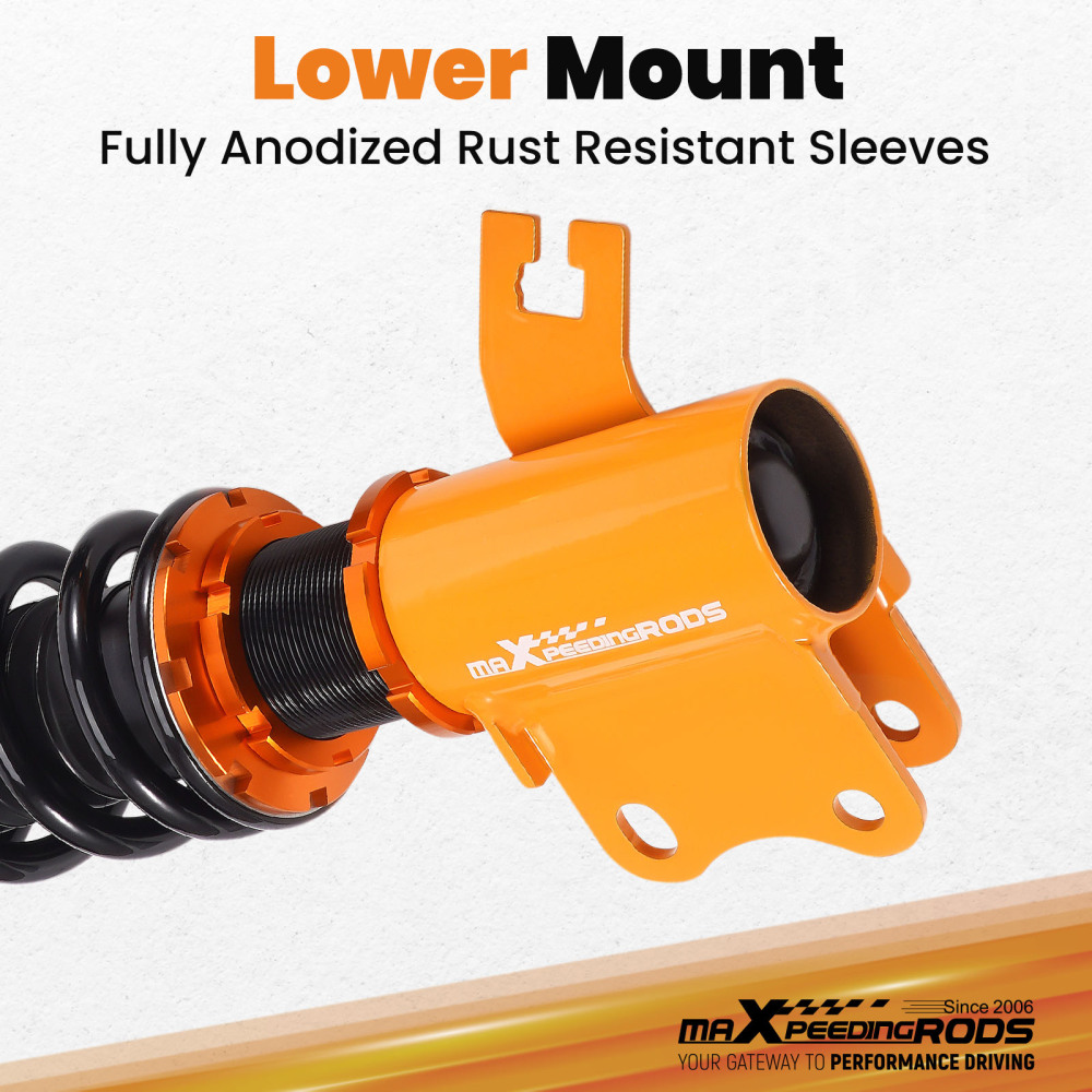 Compatible for Nissan s13 coilovers 180SX 240SX 88-94 24-ways Damper Adjustable Coilover Suspensions Lowering Kit