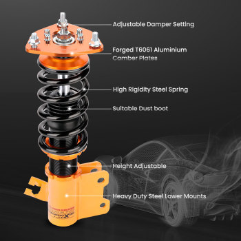 Front Coilovers Coilover compatible for Nissan S13 Silvia S13 180SX 240SX Shock Coil Struts Lowering Kit